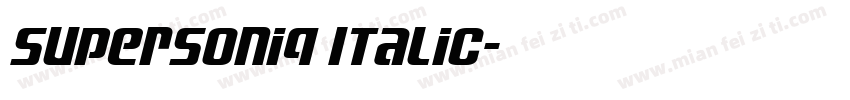 SuperSoniq Italic字体转换